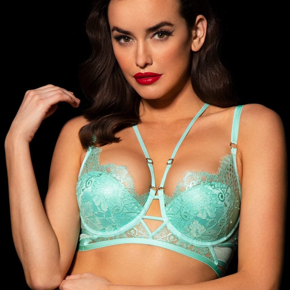 NWT Honey Birdette Vanessa Mint Bra